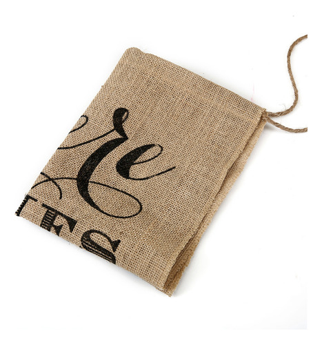 Letrero De Arpillera Con Instrucciones Para Bodas, Pancarta