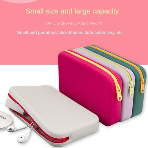 Bolsa De Almacenamiento De Cosméticos, Soporte De Silicona