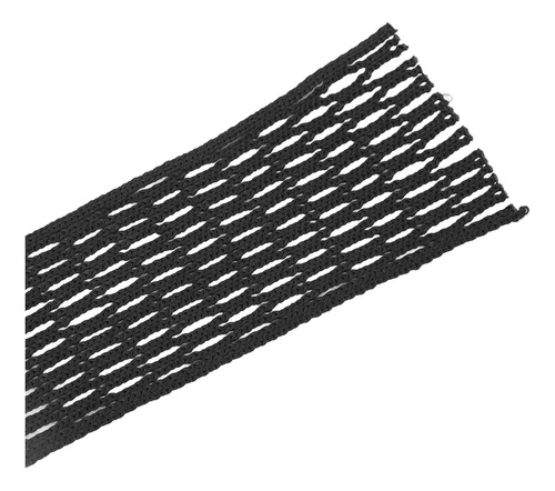 Cuerda De Malla De Lacrosse De Nylon Negra Tejida A Prueba D