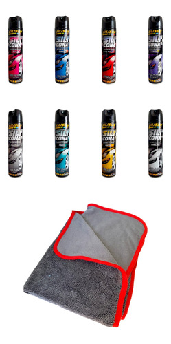 Combo Silicona Multiuso Aerosol 260gr + Paño De Microfibra 