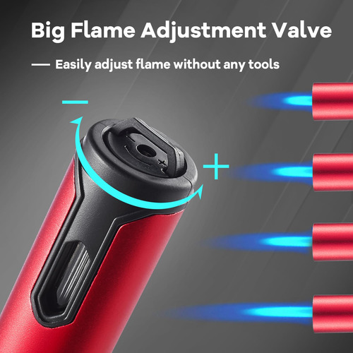 Antorchas Recargables De Butano Vela De Plasma Doble Arco Antorcha Roja + Arco Negro
