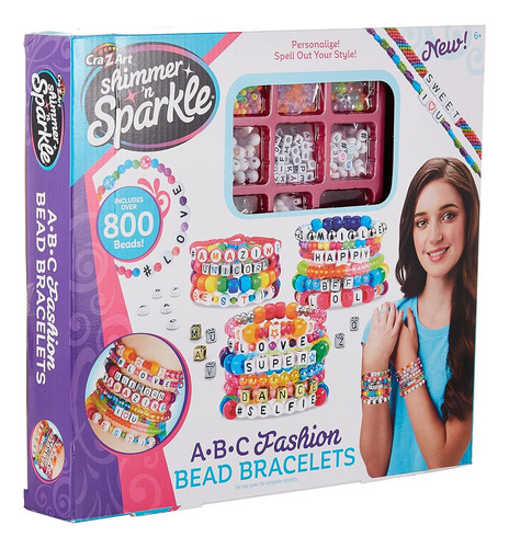 Cra-z-art Shimmer N Sparkle Diy Abc Fashion Beads Pequeño