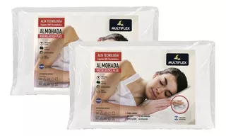 Almohada Viscoelástica Plus Multiflex Pack 2 Unidades C Color Blanco