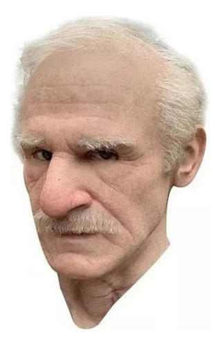 Máscara De Pelo 3d Realista Del Viejo Abuelo