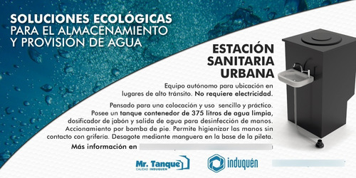 Imagen 3 de 4 de Lavamanos Portátil Autónomo 375lts Induquen