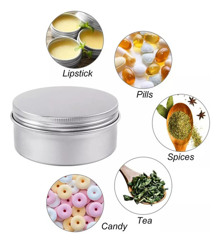 50pcs Caja De Embalaje De Aluminio De 15 G, I