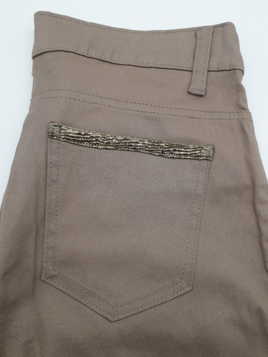 Pantalón Mujer Moda Gabardina Semi Elastizada One Pa853