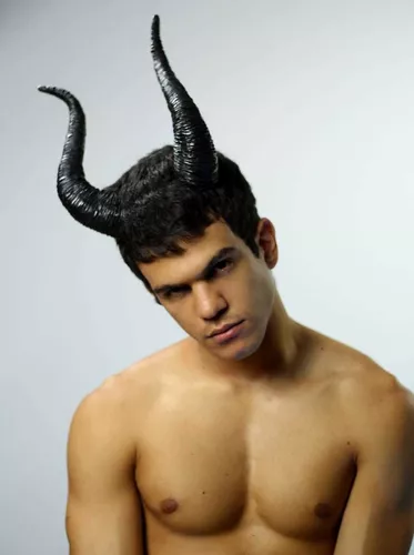 Fantasia Diabo Adulto Masculina Halloween Diabinho Com Chifres e