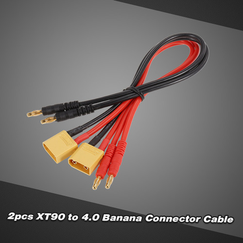 Cable Adaptador Ultra Con Conector Banana Xt90 A 4.0 Macho,