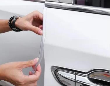 Imagen 3 de 9 de Rollo Moldura Protector Puerta U Transparente Para Vehiculos