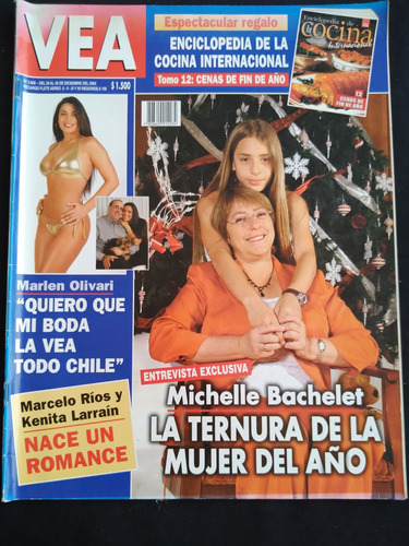 Vea N° 3.006 20 Al 26 De Dic 2004 Michelle Bachelet. J