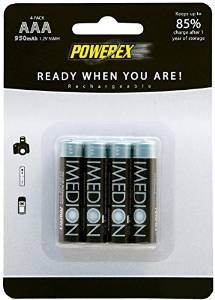 Powerex Mhraaai4 Imedion Aaa 950mah Paquete De 4 Pilas Recar