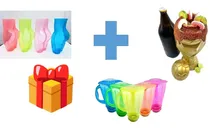 Comprar 30 Vasos Licuachelas Copa Mundial Pompichela 10x3 + Botanero