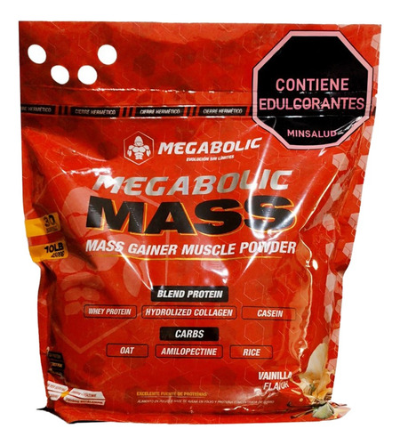 Megabolic Mass 10 Lbs Proteina Hiperca - L a $19400