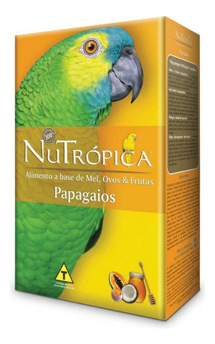 Nutrópica Farinhada Papagaio Mel, Ovos E Frutas - 300g