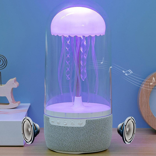 Lámpara De Noche Con Altavoz De Medusas Portátil, Lámpara