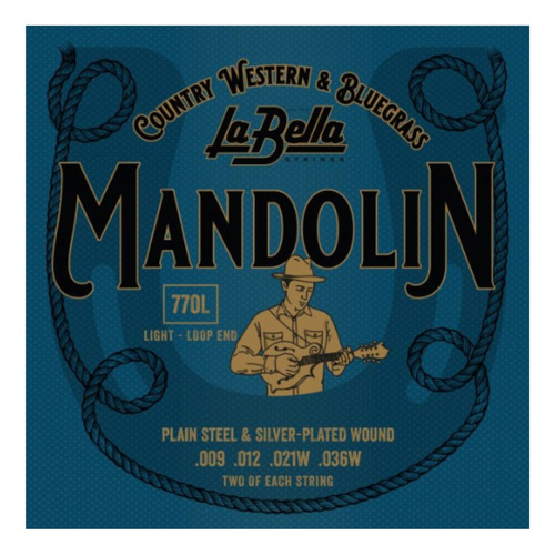 Encordado Mandolin La Bella 770l