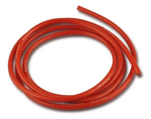 Cable Siliconado Rojo Awg 14 1metro