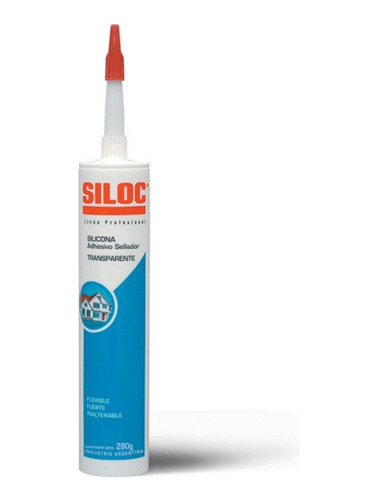 Adhesivo Sellador Uso General Siloc Transparente280g-deacero