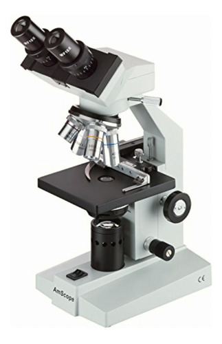 Amscope B100b-ms Microscopio Binocular Compuesto, Aumento