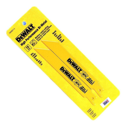 Par Lamina De Serra Sabre 150 Mm 6 Pol 18dpp Dw4811-2 Dewalt