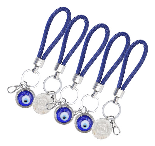 Chaveiro De Olhos, 5 Peças De Amuleto Turco Lucky Blue, Chav