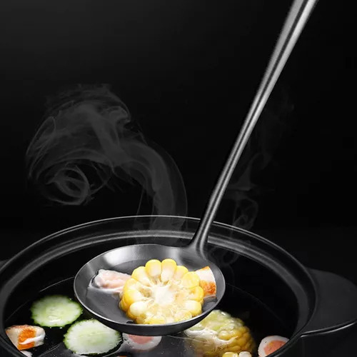 Cucharones De Sopa Chinos Con Pala Plana Para Huevos De Acer