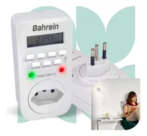 Comprar Timer Temporizador Digital Programável LCD Bivolt Com 18 Programações Tomada Inteligente Economia de Energia Automação Residencial