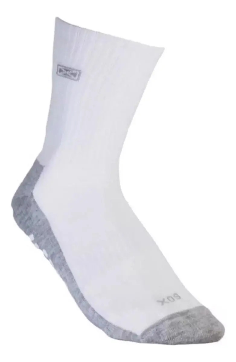 Medias De Futbol Antideslizantes Deportivas Sox Color Blanco Talle L
