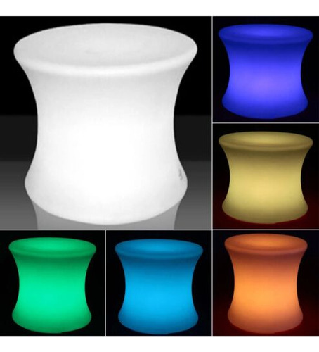 16  Rechargeable Led Light Up Stool Cube 16 Rgb Color Ch Dda