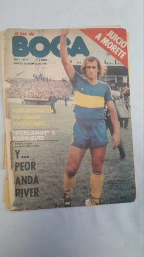 Revista Antigua * La Voz De Boca * N° 9 Futbol