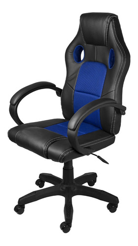 Cadeira Gamer Raptor Preto/azul - Or Design Cor Azul