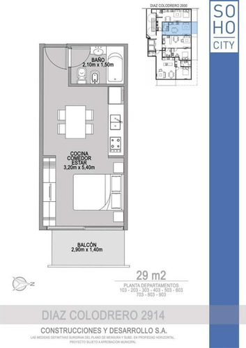 Imagen 8 de 8 de Monoambiente 29m2 Divisible En Pozo
