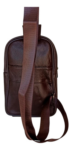 Pechera Mariconera Cangurera Casual Horse Imperial Xb5-10 Chocolate Piel
