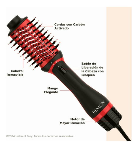 Revlon One-step Volumizer Plus Removible Con Accesorios