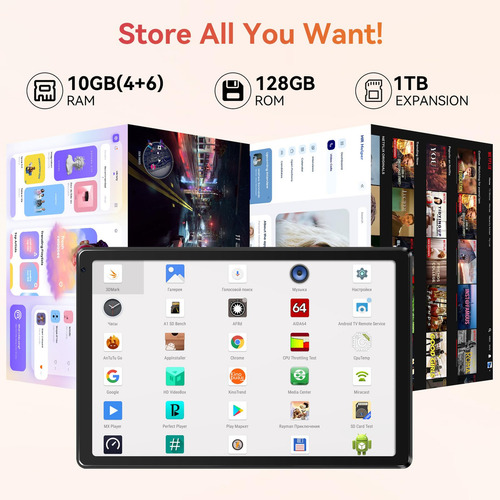 Tablet, Tablet Android De 10.1 Con Procesador Octa-core