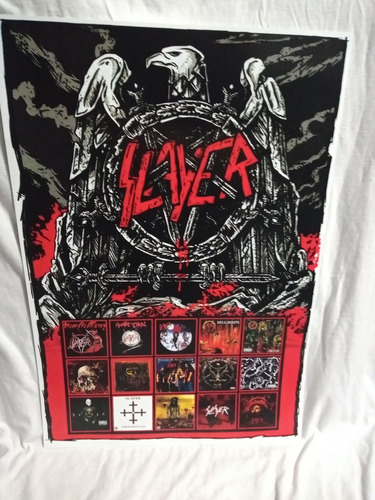 Poster Banda Slayer Thrash Metal Vinil Cd Show Reign South