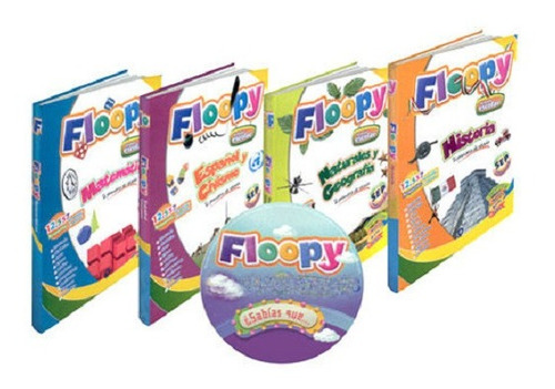 Libros Floopy Mi Asesor Escolar Gil Editores 4 Tomos / 1 Cdr