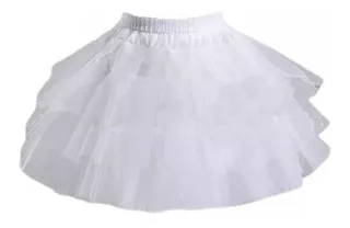 Crinolina Para Niña Ajustable Para Vestido Niña Blanco Suave