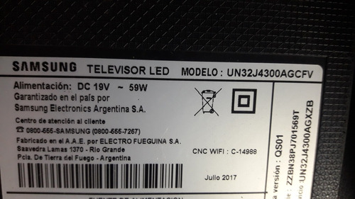 Tiras Led Tv Samsung Un32j4300agcfv Juego (Usado)