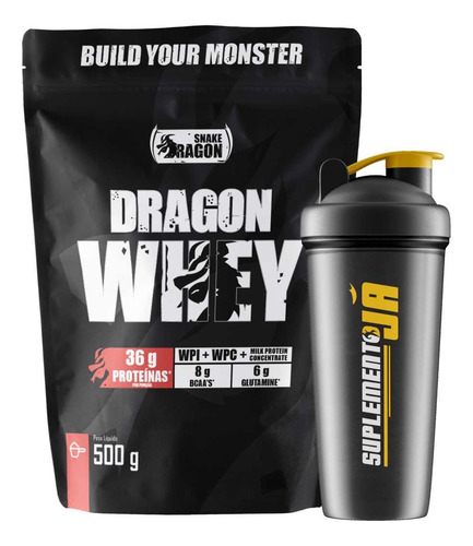 Dragon Whey Protein Concentrado + Isolado + Coq Sabor Leite Fermentado
