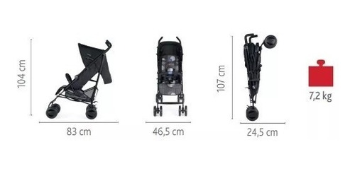 Imagem 6 de 7 de Carrinho De Bebê London Up Red Chicco 0707925864