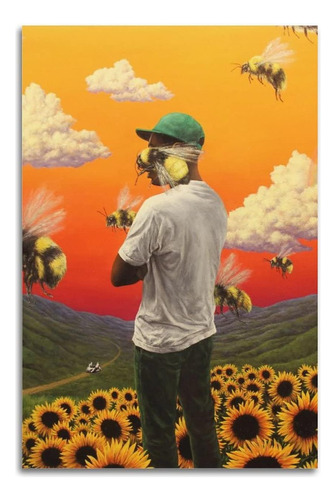 Póster De Tyler Alkani The Creator Flower Boy Con Portada De