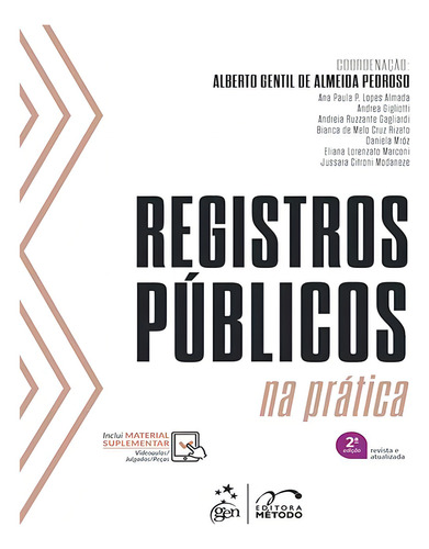 Registros Públicos Na Prática, De Alberto Gentil De Almeida Pedroso. Editorial Método, Tapa Mole, Edición 2 En Português, 2024