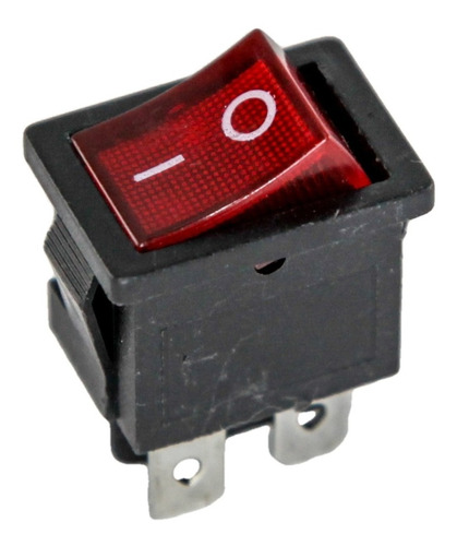 Llave Tecla Luz Dpst On-off 3a 250v 4p 21.4 X 15mm X 2u Htec