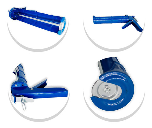 Imagem 4 de 7 de Aplicador Pistola Silicone Profissional Fechado 9 Polegadas