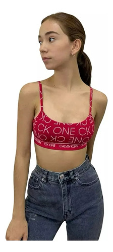 Top Bralette Ajustable Calvin Klein One De Mujer - Original