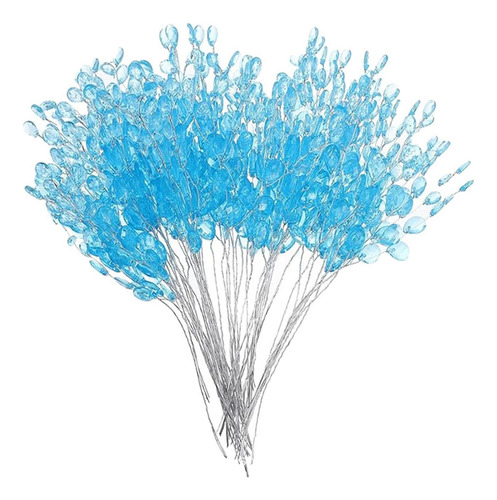 30 De Flores Artificiales Hechos A Mano Con Forma De Azul