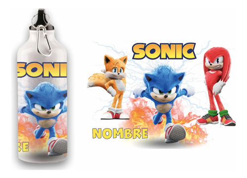 Botella Caramañola Sonic Personalizada