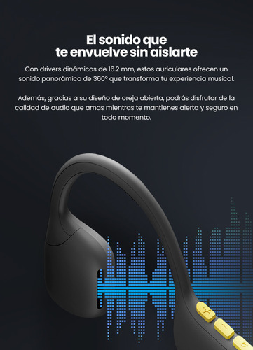 Audifonos Deportivos Getttech Inalambricos Negro